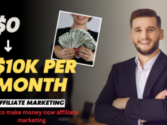 How to make money now affiliate marketing